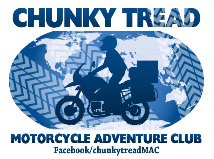 The Chunky Tread Motorcycle Adventure Club logo