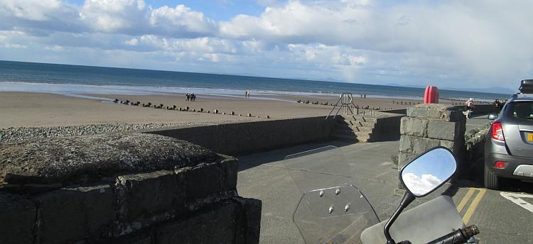 Barmought beach on a very cold autumn day, it is almost empty