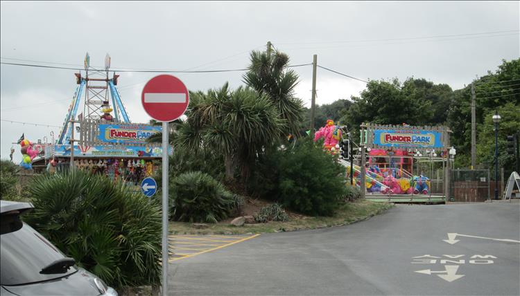 Funder Park is a small fun park on this grey day