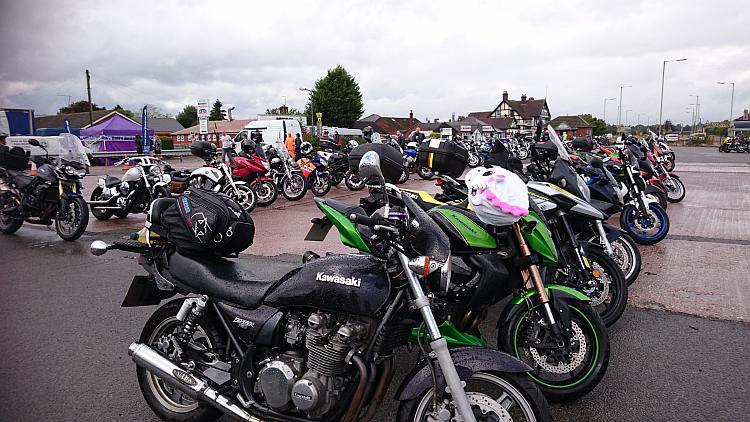 More bikes of all kinds under the grey skies