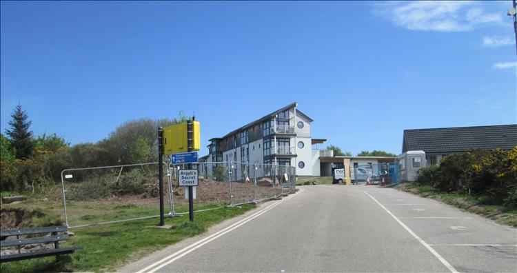 A fresh modern and trendy building just up from the ferry ramp at Portavadie
