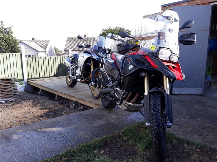 Marks orginal F800GSA and the new model beside it