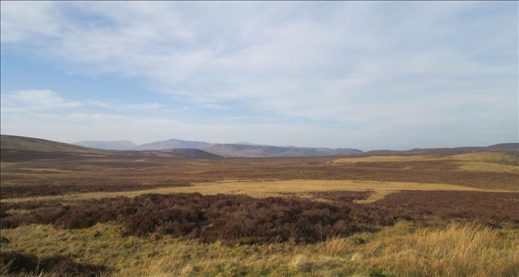 Snowdonian mountains in the far distance