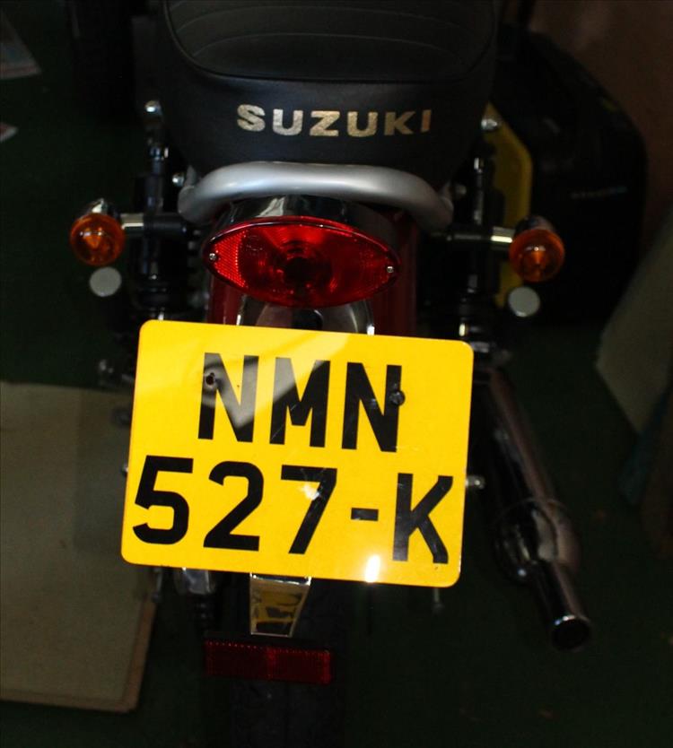 The original and standard number plate on the Herald