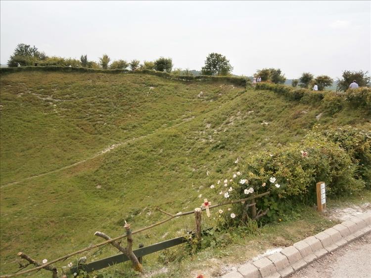 more of the massive crater from the first world war