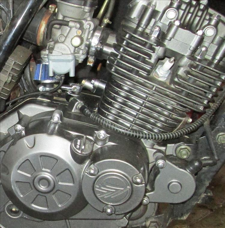 The Keeway motor seems very well finished