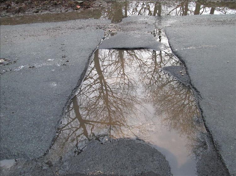 A pothole