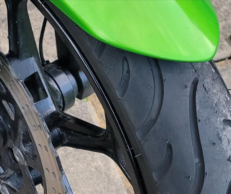 The new michelin pilot street on Sharon's 250