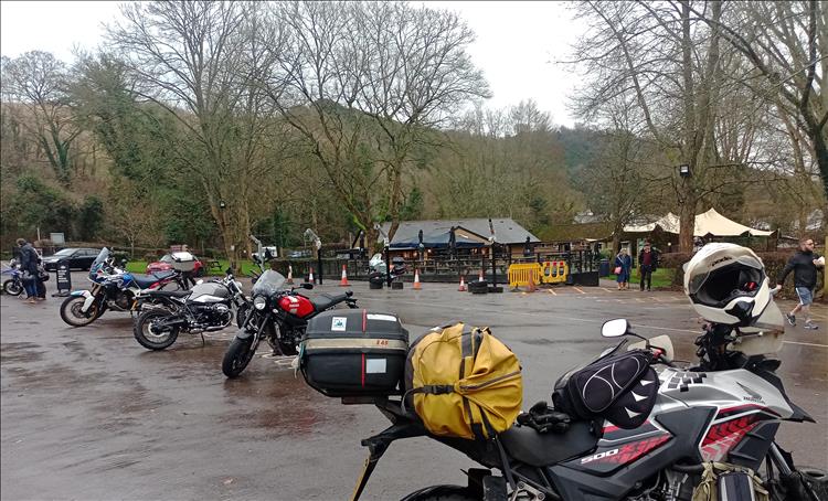 Rykas cafe with bikes outside between christmas and the new year