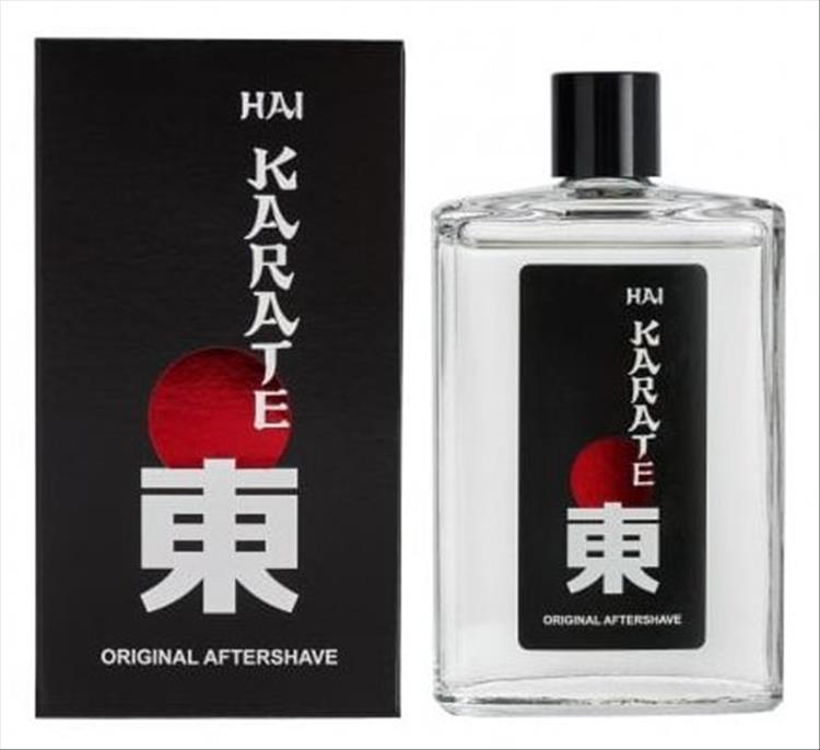 A bottle of Hai Karate cheap aftershave tat from the 80s