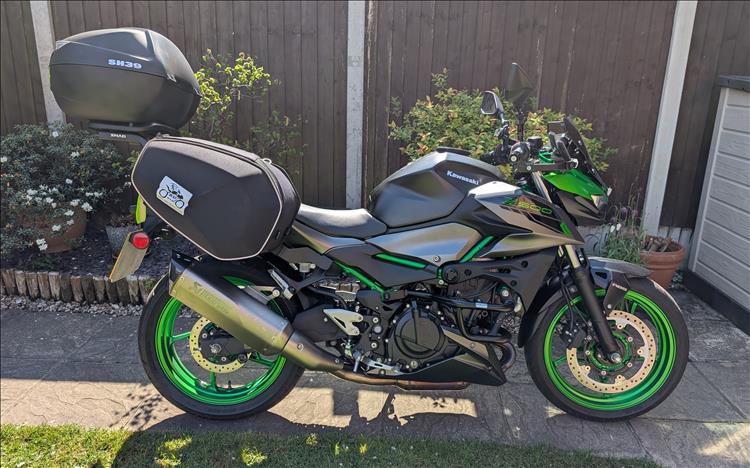 The saddle bags side bags look spot on mounted upside down
