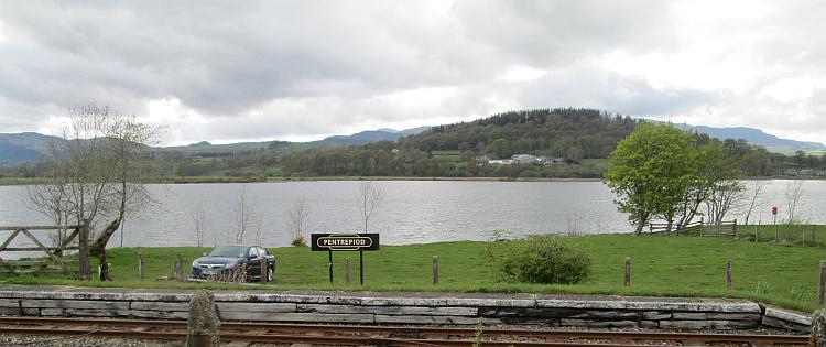 Bala Lake seen from the tiny platform at pentrepiod