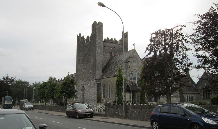 A smart squat and rugged church in Adare, Ireland