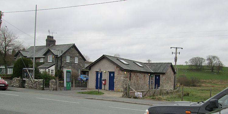 the public toilet block in pentrefoelas