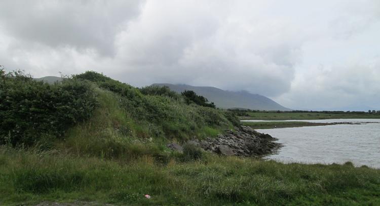 Looking over an estuary and across to hills in the distance at tralee bay