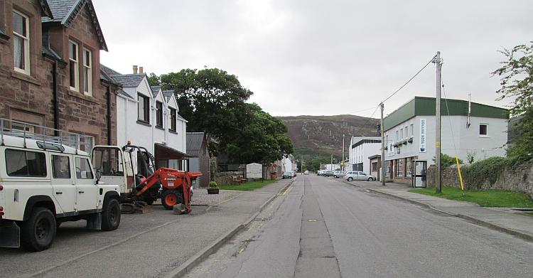 Just a regular street in the small town of Ullapool