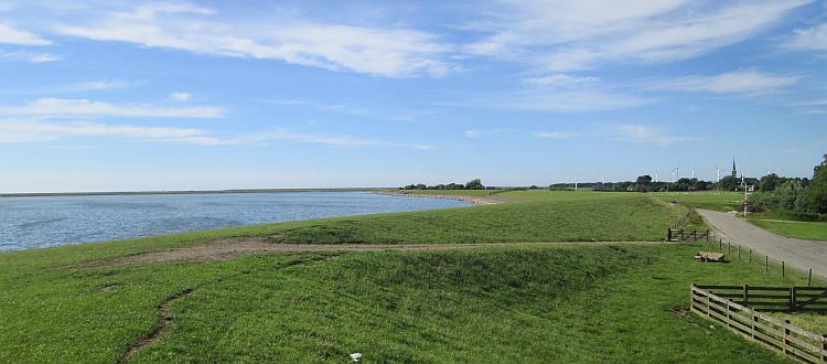 A Dutch dyke, about the highest prominence on the landscape.