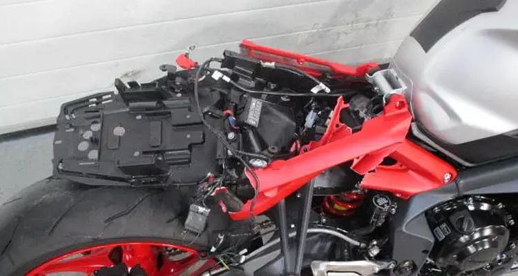 The rear end looks like it has been flattened with a big weight