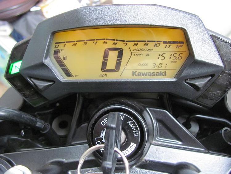 The dash, clocks or instrument panel, a clear LCD display