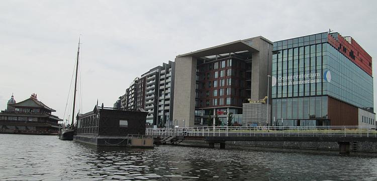 A large business or apartment block in Amsterdam