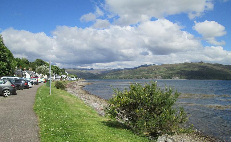Looking out over Loch Carron from the little village of Lochcarron