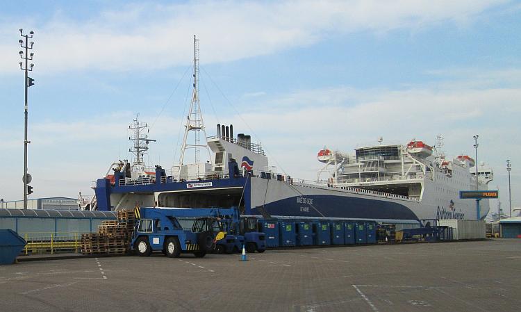 The Baie De Seine farry ship at Portsmouth Harbour