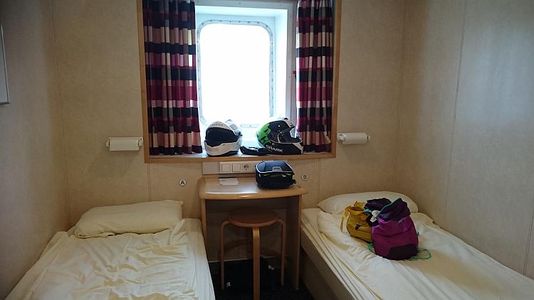 The inside of the cabin is spacious and comfortable