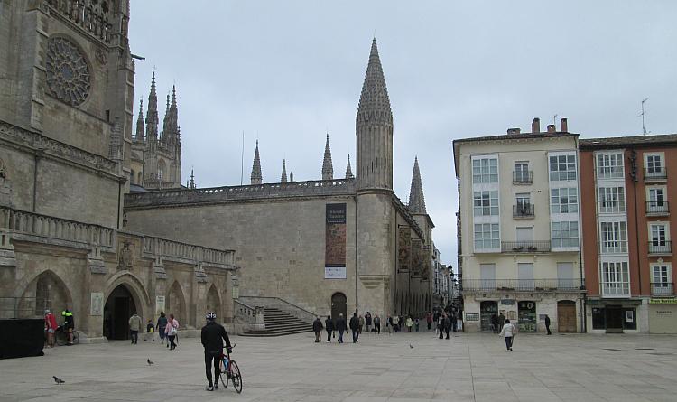 The cathedral has all kinds of attachments that spill into the streets