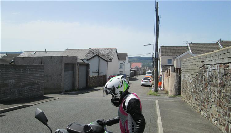 Terraced rows, back streets and normal town scenery in Merthyr Tydfil