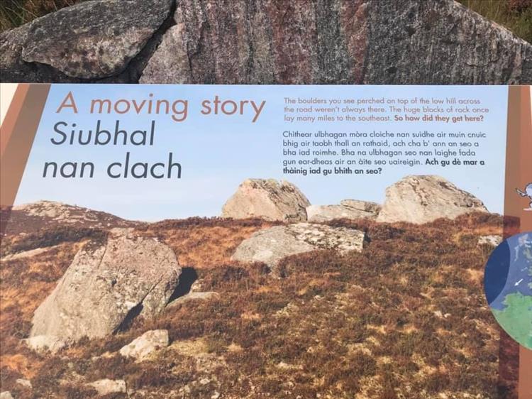 Another information board explaining the local geology in that area
