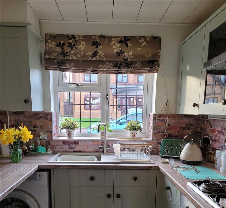 Sharon's kitchen is small but looking great after her recent makeover
