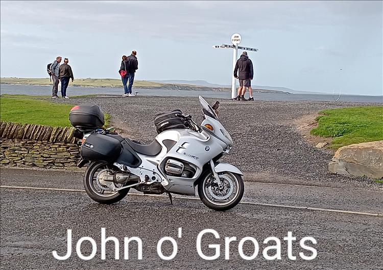 RODs silver RT by the famous signpost at Lohn-o-Groats