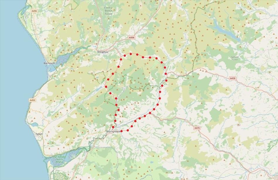 a simple map of the loop 