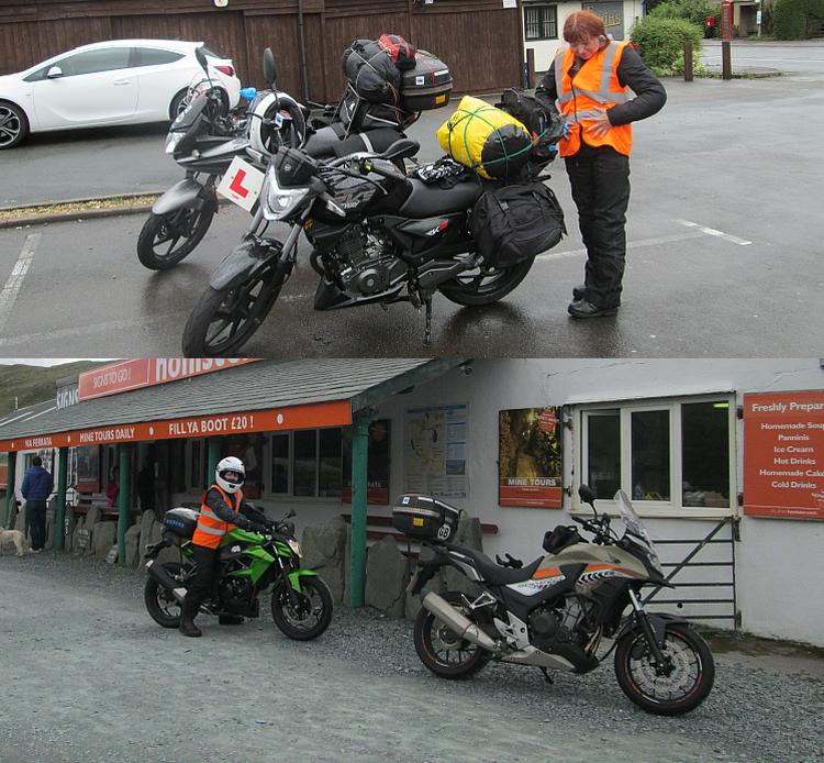 A montage of tgeh 4 bikes Ren and sharon own between them