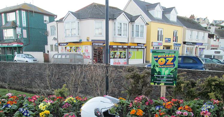 A local convenience store open in Perranporth