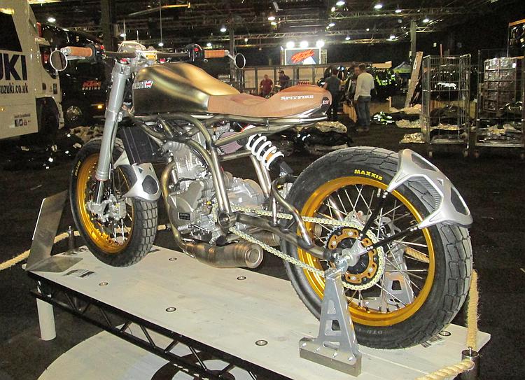 A side view of CCM's new spitfire model. A tubular frame and simple lines