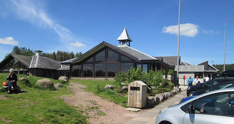 Tebay services, a smart wood and glass building in the hills